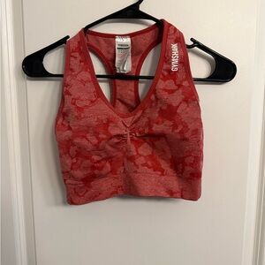 Gymshark Red Camo Sports Bra